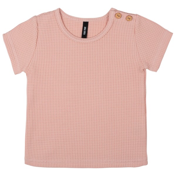 Image of Pure Pure - Baby"s T-Shirt Waffle - T-Shirt Gr 62;68;74;80;86 blau;orange;rosa'