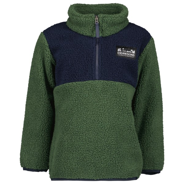 Image of Didriksons - Kid"s Gosig Half-Zip - Fleecepullover Gr 110 grün'