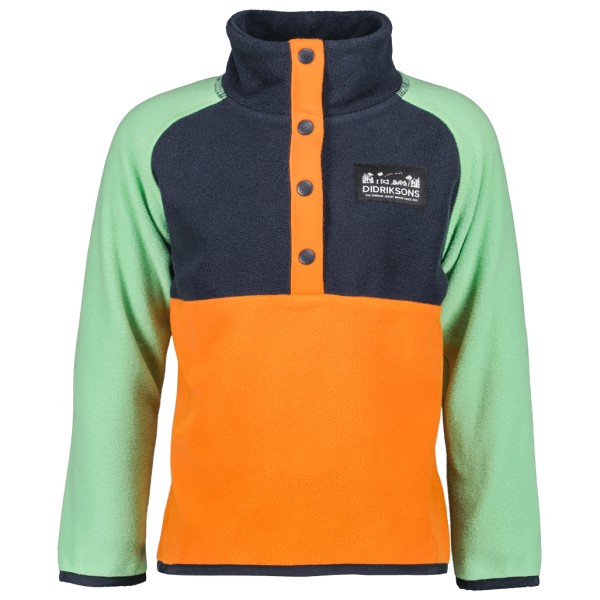 Image of Didriksons - Kid"s Monte Half-Buttoned 4 - Fleecepullover Gr 100 bunt'