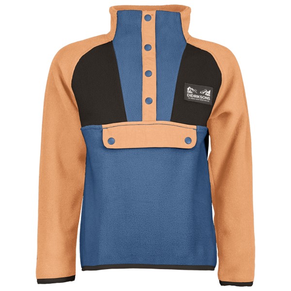Image of Didriksons - Kid"s Yokto Half-Buttoned 2 - Fleecepullover Gr 110 blau'