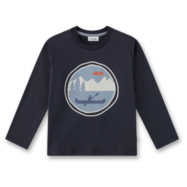 Image of Sanetta - Boy Kid"s Shirt Pure Light Velours - Longsleeve Gr 104;110;116;122;128;140;92;98 blau'