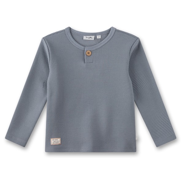 Image of Sanetta - Boy Kid"s Shirt Pure Waffle Fleece - Longsleeve Gr 104 grau'