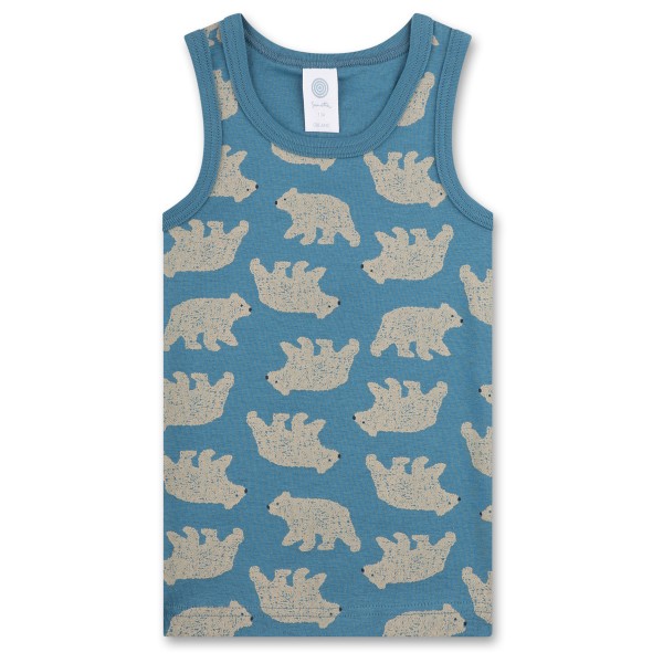 Image of Sanetta - Boy Kid"s Shirt without Sleeves Allover San Pure - Top Gr 140 blau'