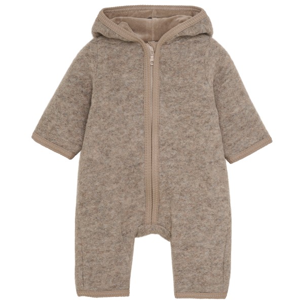 Image of Huttelihut - Kid"s Pram Suit Wool with Lining - Overall Gr 50/56 braun/beige'
