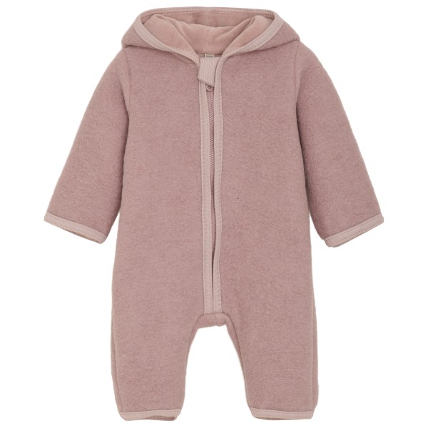 Image of Huttelihut - Kid"s Pram Suit Wool with Lining - Overall Gr 50/56 rosa/braun'