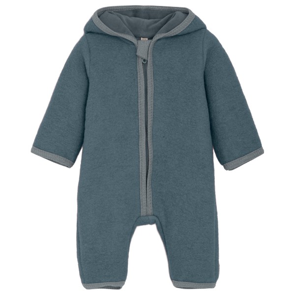 Image of Huttelihut - Kid"s Pram Suit Wool with Lining - Overall Gr 50/56 blau/grau'