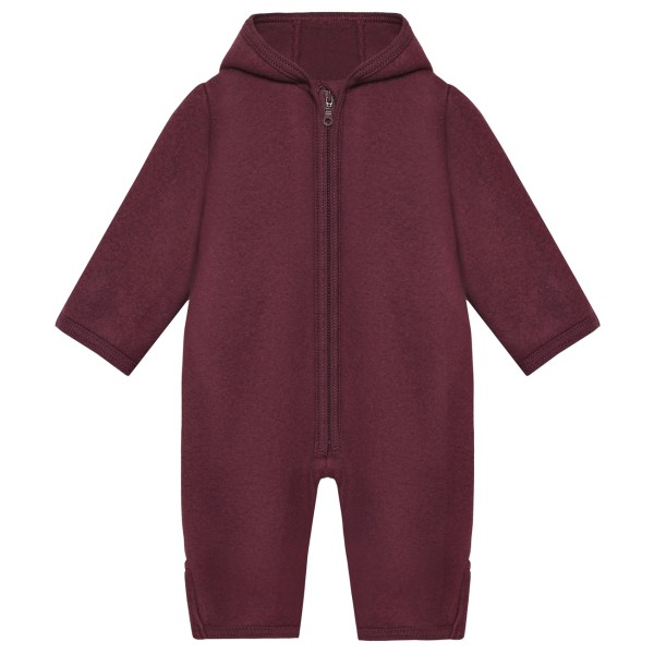 Huttelihut Baby’s Pram Suit Wool Fleece Overall Rood