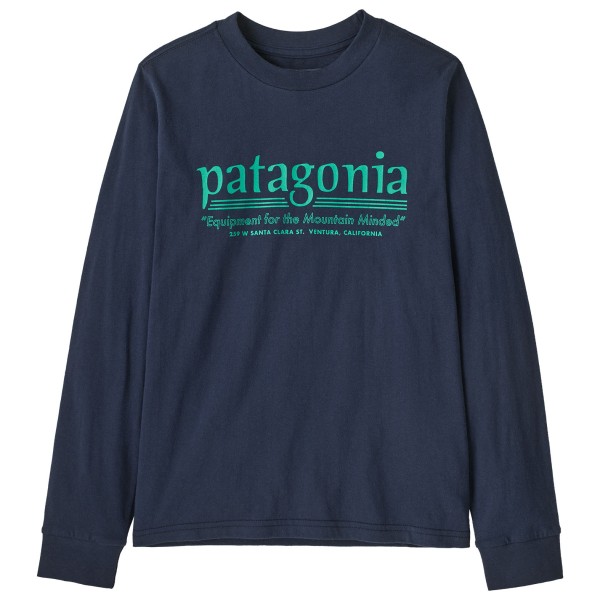 Patagonia Kid’s L/S Graphic T-Shirt Trui Blauw