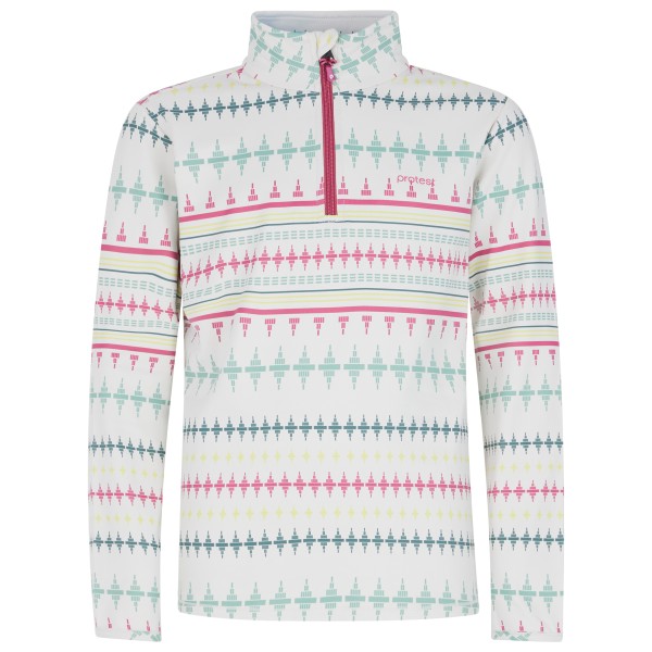 Image of Protest - Kid"s Prtzoak 1/4 Zip Active Top - Fleecepullover Gr 116 weiß/grau'