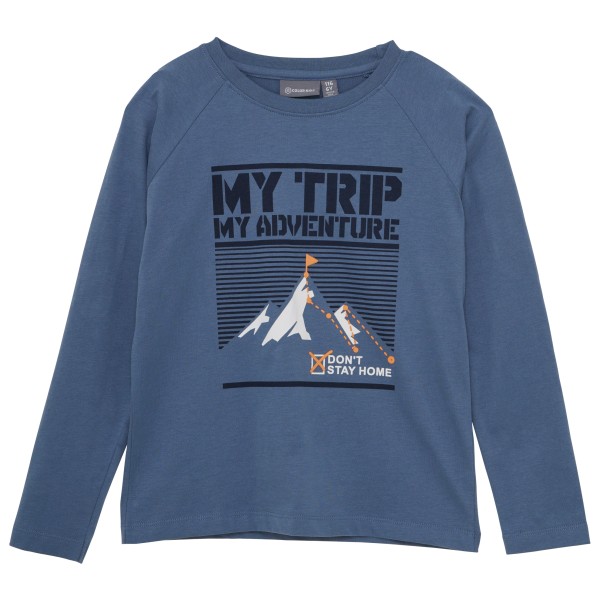 Image of Color Kids - Kid"s T-Shirt with Print L/S - Longsleeve Gr 104 blau'