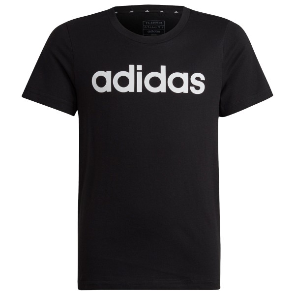 Image of adidas - Girl"s Essentials Linear Logo Cotton Slim Fit Tee - T-Shirt Gr 128 schwarz'