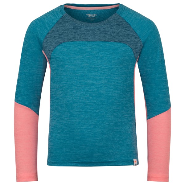 Trollkids Seiland Longsleeve Funktionsshirt Kinder (Gr 140 |türkis)