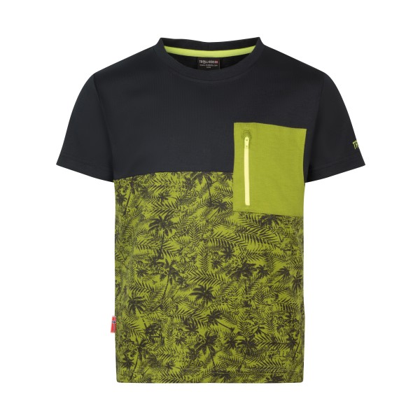 Trollkids Kid’s Flakstad T T-shirt Olijfgroen