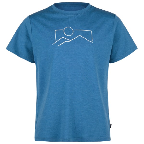 Stoic – Kids Merino155 LaholmSt. Print T-Shirt – Merinoshirt maat , Blauw