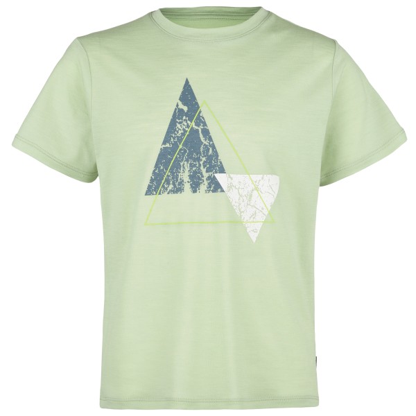 Stoic Merino155 LaholmSt. Print T-Shirt Merinoshirt Kids (Gr 164 |grün)
