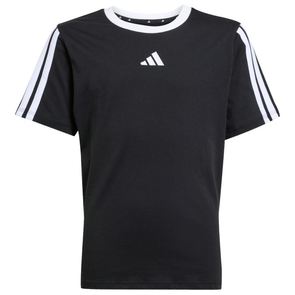adidas - Girl's 3-Stripes Essentials T-Shirt - T-Shirt Gr 128 schwarz