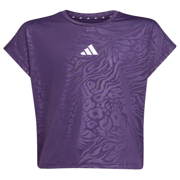 adidas All Sports Animal Print Crop T-Shirt T-Shirt Kinder (Gr 170 |lila)