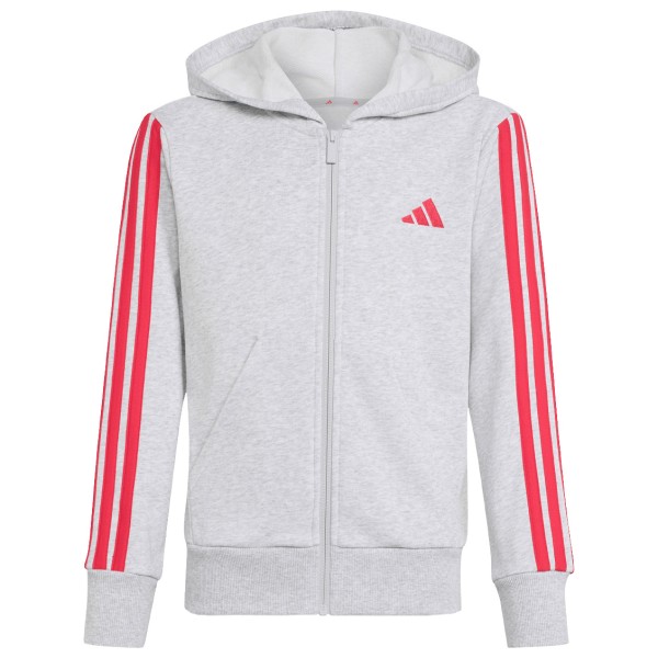 adidas - Kid's Essentials Full Zip Hoodie - Hoodie Gr 116 grau/weiß
