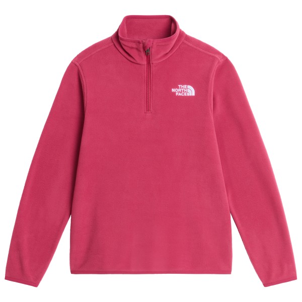 The North Face Teen’s Glacier 1/4 Zip Pullover Fleecetrui Rood