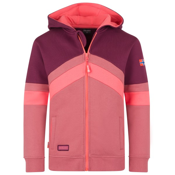 Trollkids Girl’s Flekkefjord Jacket Trainingsjack Roze