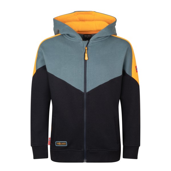 Trollkids Flekkefjord Jacket Sweat- & Trainingsjacke Kinder (Gr 164 |schwarz)