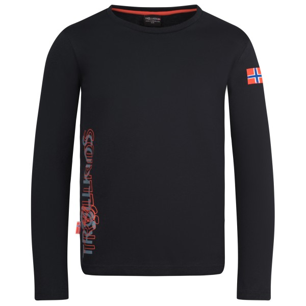 Trollkids Kid’s Stavanger Longsleeve XT Longsleeve Zwart