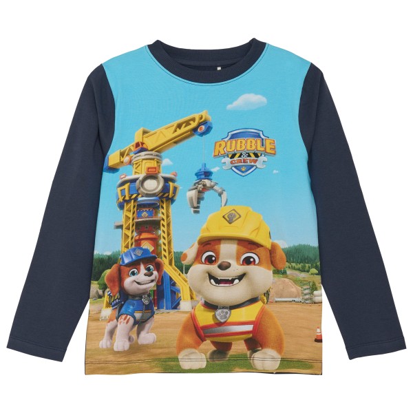 Minymo – Kid’s T-Shirt L/S No. 6693 – Longsleeve maat 92, Blauw