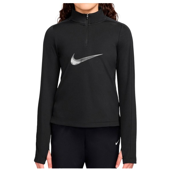 Nike – Girl’s Pro Dri-Fit Half-Zip L/S Top – Hardloopshirt maat XS, Zwart