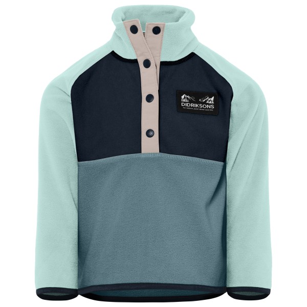 Didriksons Monte Half Buttoned 5 Fleecepullover Kinder (Gr 80 |türkis)