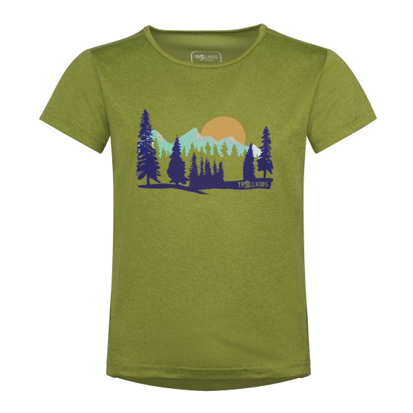 Trollkids Gudvangen Shirt Funktionsshirt Kids (Gr 92 |oliv)