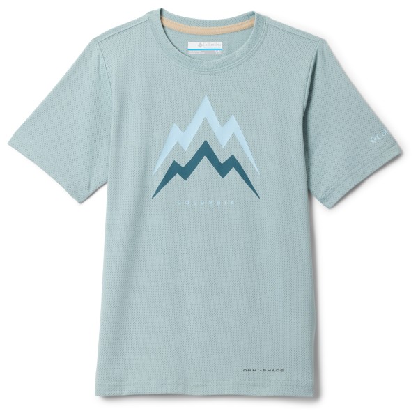 Columbia Tech Trail Utility S/S Graphic Crew Funktionsshirt Kids (Gr S |grau)