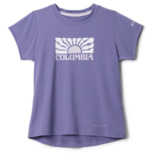 T-Shirt Columbia Tech Trail Utility S/S Graphic Crew Kinder (Gr XXS |lila)