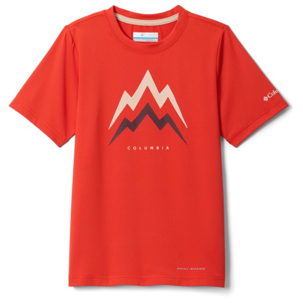 Columbia Tech Trail Utility S/S Graphic Crew Funktionsshirt Kinder (Größe XL |rot)