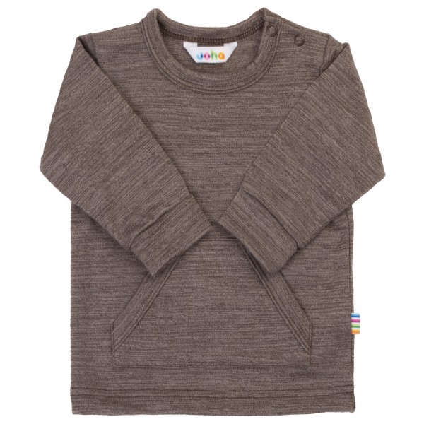 Joha Kid’s Blouse L/S with Belly Pockets Merinotrui Bruin