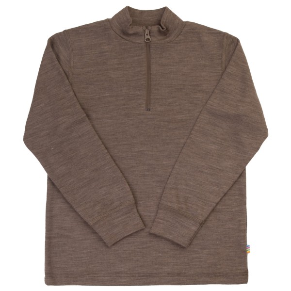 Joha Kid’s Blouse with Zip Merino-ondergoed Bruin
