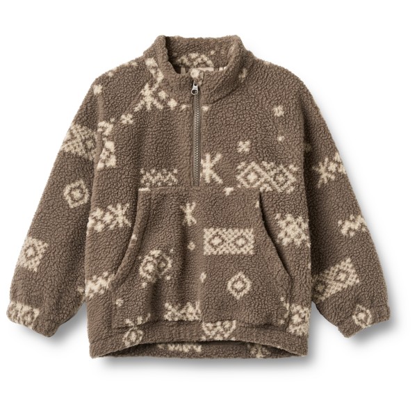 WHEAT Kid’s Fleece Anorak Moon Fleecetrui Bruin