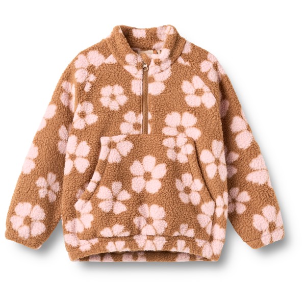 WHEAT Kid’s Fleece Anorak Moon Fleecetrui Roze