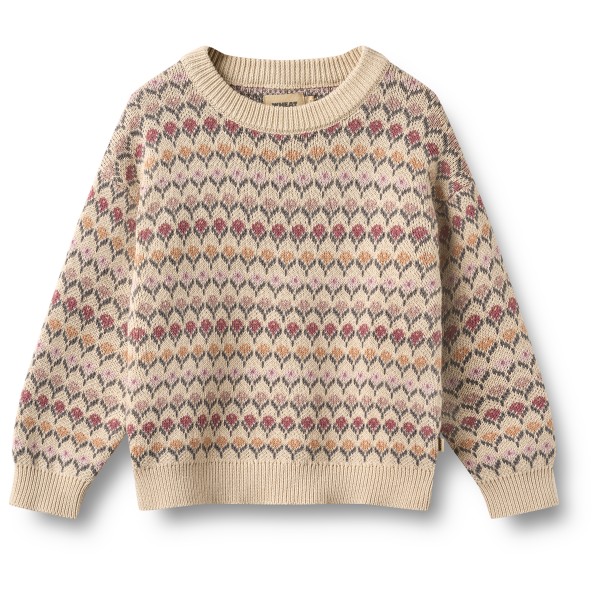 WHEAT Kid’s Jacquard Pullover Harlow Trui Beige