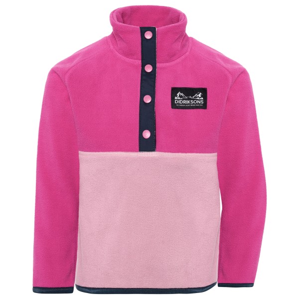 Didriksons Kid’s Monte Half Button Fleecetrui Roze