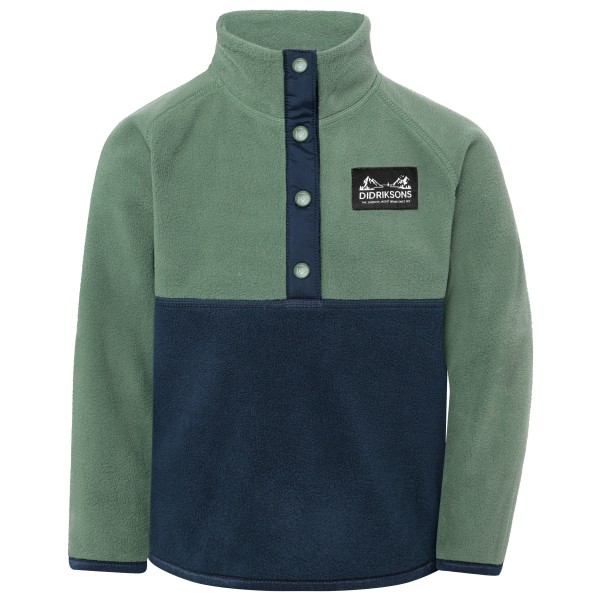 Didriksons Kid’s Monte Half Button Fleecetrui Blauw