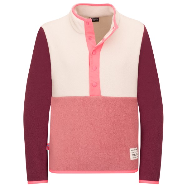 Trollkids Kid’s Flekkefjord Half Zip Fleecetrui Roze