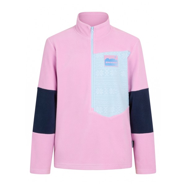 Ziener Kid’s Jamino-Z Fleecetrui Roze