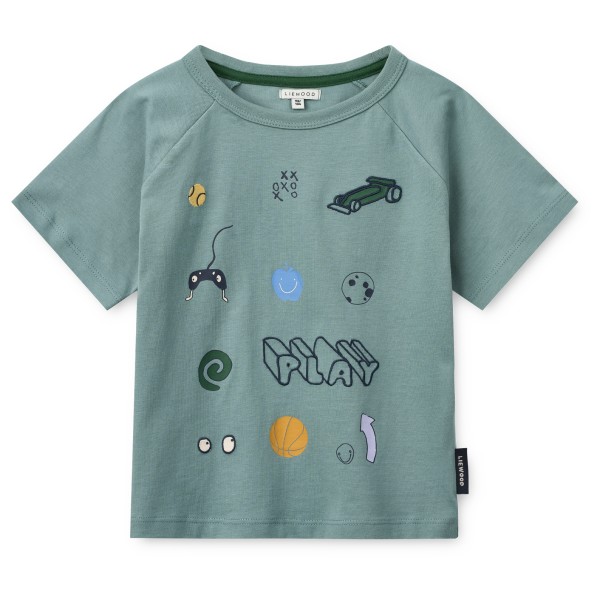 LIEWOOD – Kid’s Brodie S/S – T-shirt maat , turkoois Turquoise