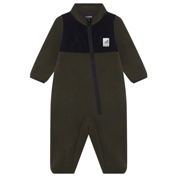 Color Kids Baby’s Fleece Suit Overall olijfgroen Zwart