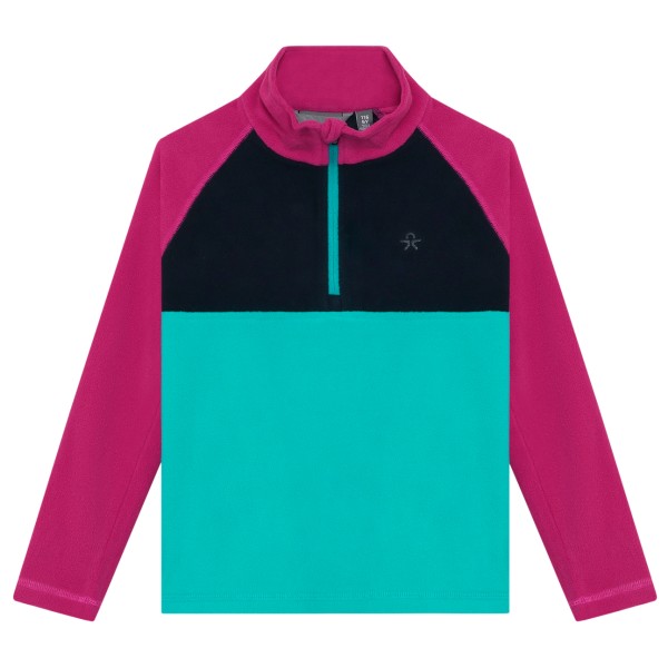 Color Kids Kid’s Fleece Pulli Colorblock Fleecetrui turkoois Turquoise