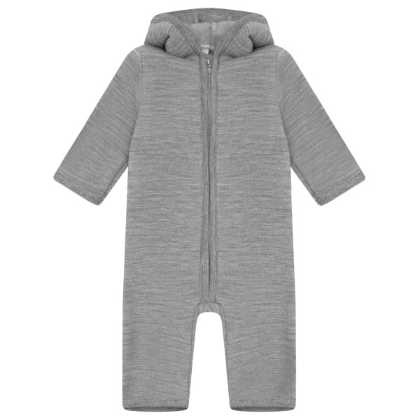 Huttelihut Kid’s Pram Suit Wool Brushed Inside Overall Grijs