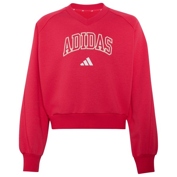 adidas – Girl’s Seasonals Collegiate Typography V-Neck – Trui maat , Rood