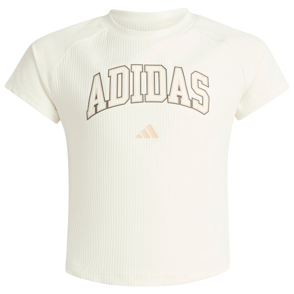 adidas – Girl’s Sport Seasonals Collegiate Typography Tee – T-shirt maat , Wit
