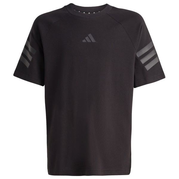 adidas - Kid's Future Icons 3 Stripes T-Shirt - T-Shirt Gr 140 schwarz/grau