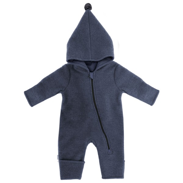 maximo Baby’s Jersey Fleece Overall m. Kapuze u. Pompon Overall Blauw